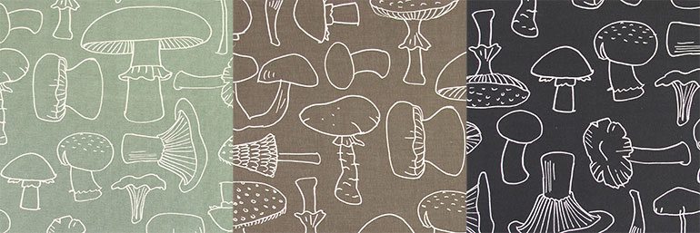 Tea Towel Mushrooms