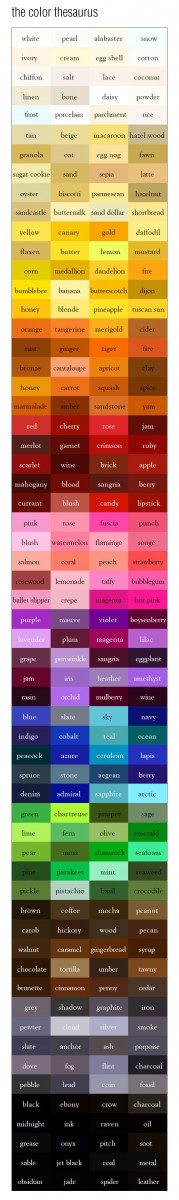 02 Week Colour Thesaurus