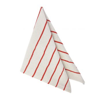 Skinny Laminx Napkin Simple Stripe Signal Red