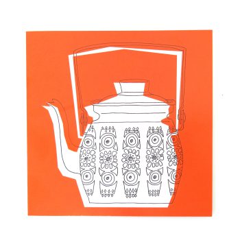 Skinny Laminx Card Little Red Teapot