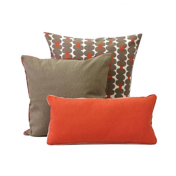 Skinny laMinx Colour Pop Pillow Cocoa and Persimmon Styled