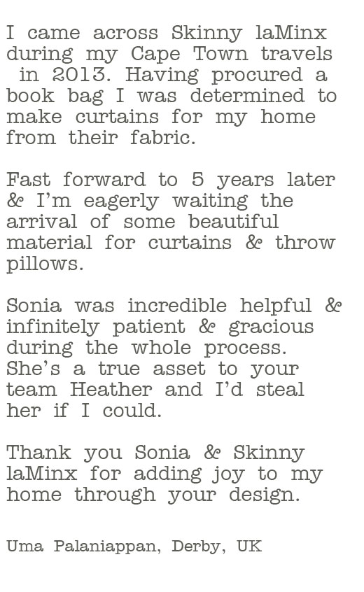 Fanmail for sonia