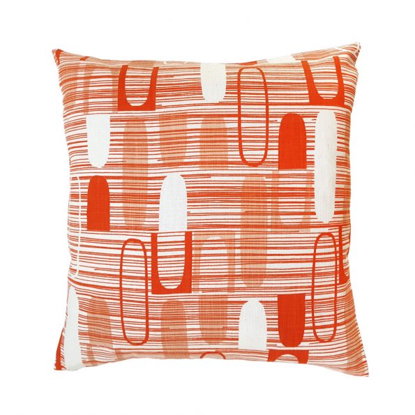 Skinny laMinx Cushion Cover Dimensional Ovals Persimmon Shell