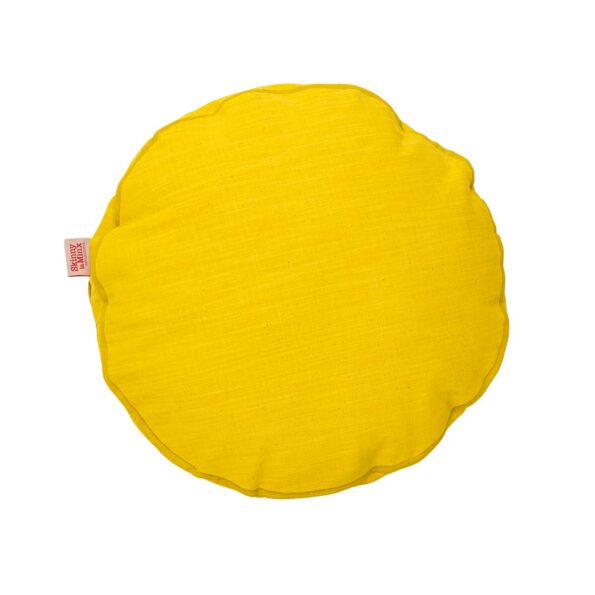 Round Cushion Cover - Colour Pop Lemon