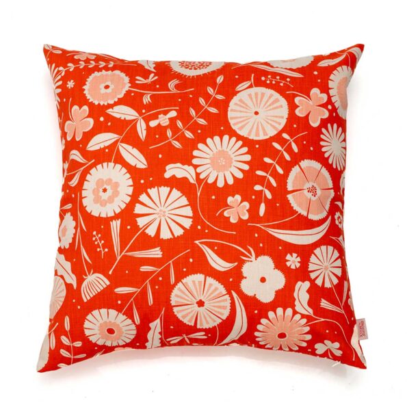 Cushion Cover - Flourish Poppy - Image 3