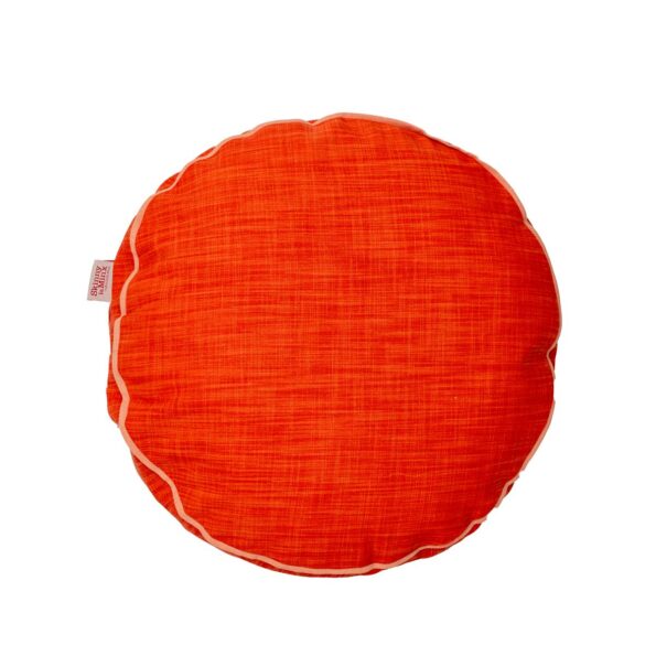 Round Cushion Cover - Colour Pop Persimmon
