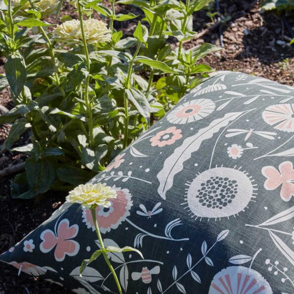 Cushion Cover - Flourish Charcoal - Image 6