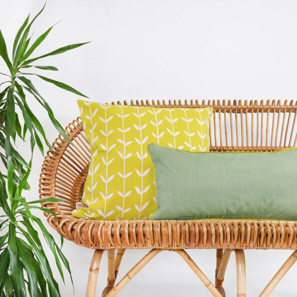Cushion Cover 50x50 - Orla Solid Lemon - Image 2