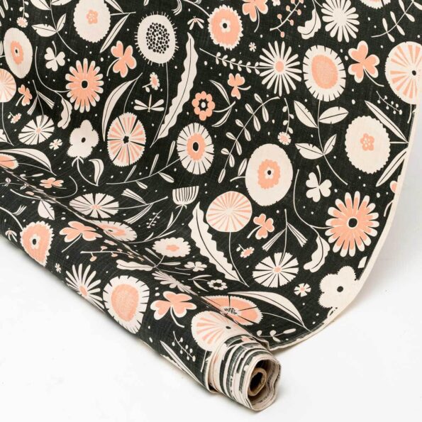 Fabric - Flourish Charcoal