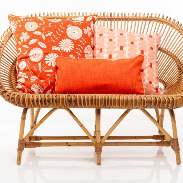 Oblong Cushion Cover - Colour Pop Persimmon - Image 2