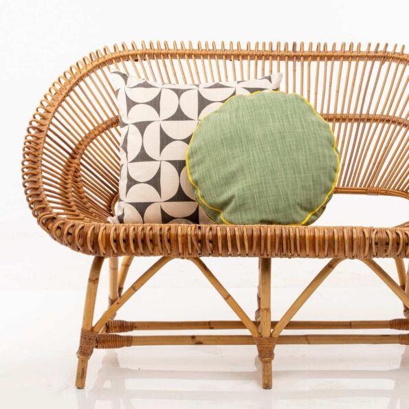 Round Cushion Cover - Colour Pop Spruce - Image 2