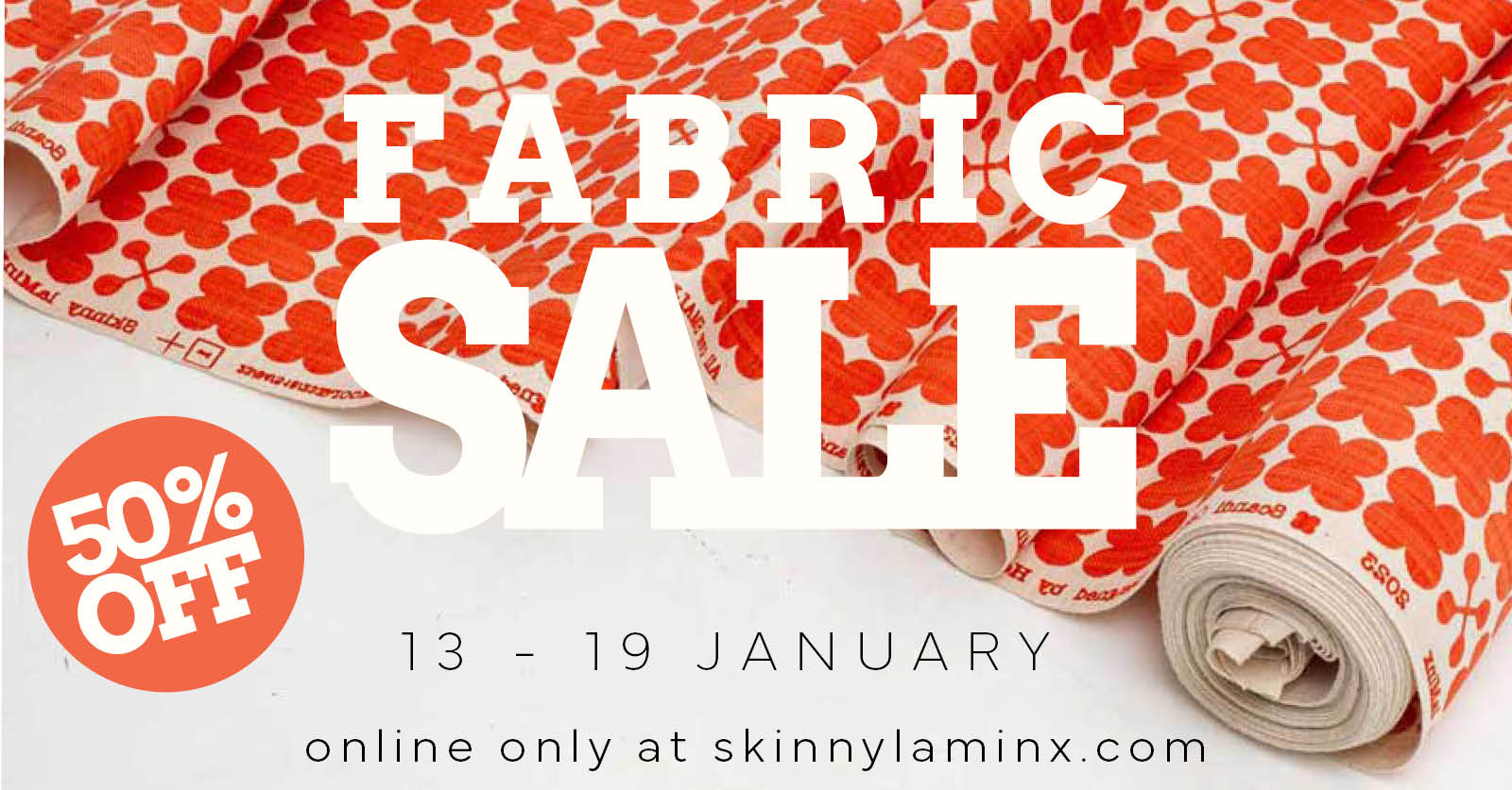 2026 FABRIC SALE Banner